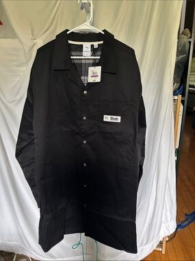 Rhude Black Snap-Up Shirt Jacket